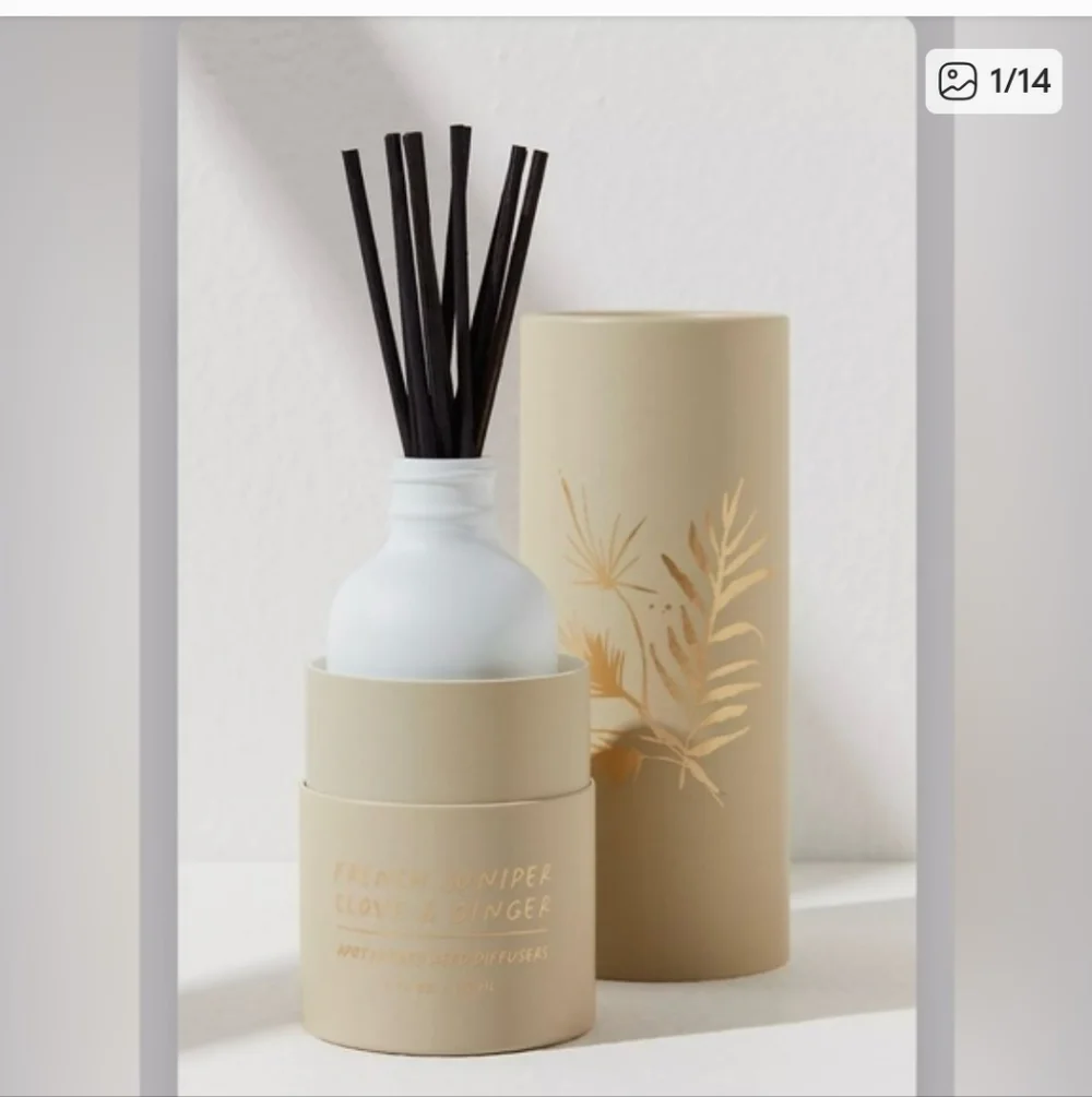 Free people Apothecary Reed diffuser French juniper Clove and Ginger NWT
